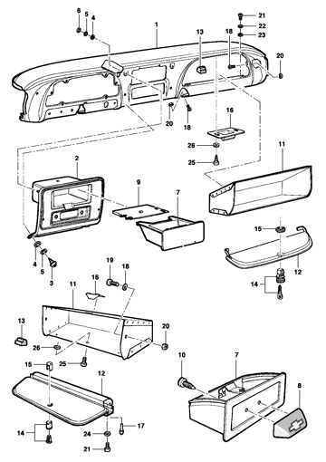 Imagem de Cobertura do painel de instrumentos