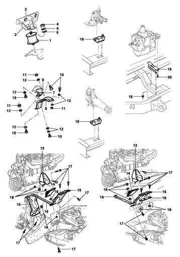 Imagem de Fixação do motor - álcool e gasolina