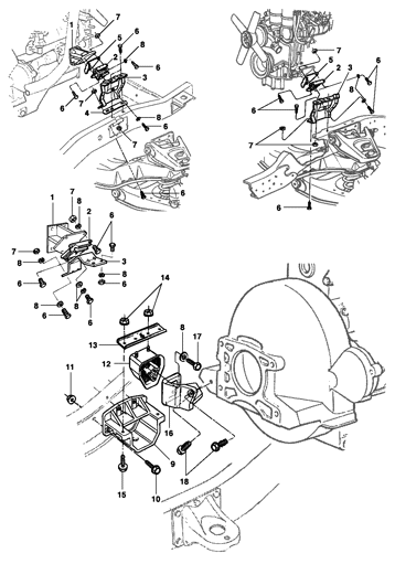 Imagem de Fixação do motor - diesel