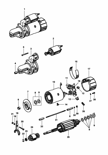 Imagem de Motor de partida - Bosch