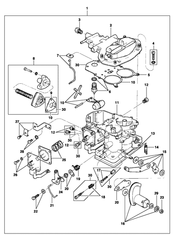 Imagem de Carburador corpo duplo - Solex