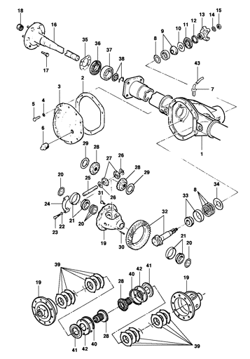 Imagem de Eixo traseiro Albarus / Dana 4X4 1988/1990