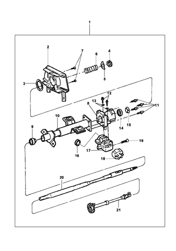Imagem de Coluna da direção fixa - a partir de 1993
