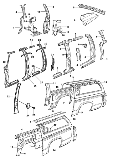 Imagem de Estrutura lateral e paineis