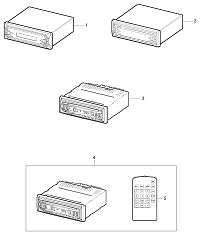 Imagem de Sistema de áudio com rádio AM/FM, CD, MP3, USB e alto-falantes opcionais