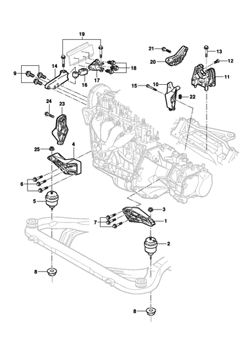 Imagem de Fixação do motor