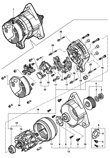Imagem de Alternador 90A DENSO