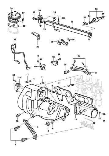 Imagem de Coletor de admissão do motor 8 válvulas