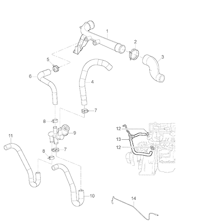 Imagem de Sistema de arrefecimento do motor C60 (1998–2010) S19