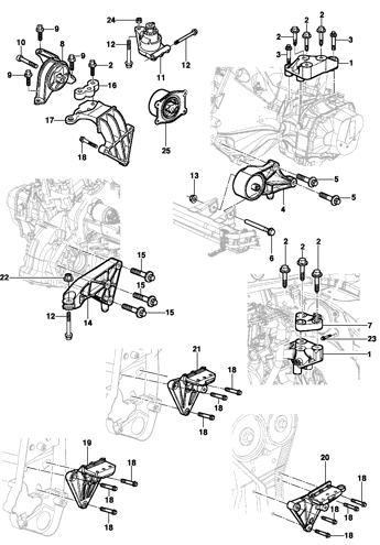 Imagem de Fixação do motor - Transmissão Mecânica