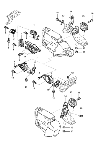 Imagem de Fixação do motor