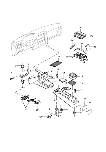 Imagem de Console e componentes