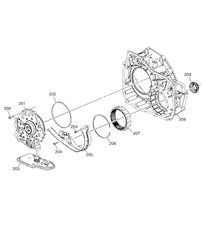 Imagem de Transmissão automática 6T40 conversor de torque e alojamento (2011–2012)