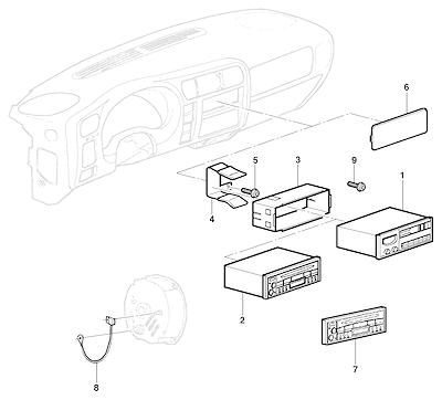 Imagem de Rádio e som automotivo com CD, MP3, Bluetooth, USB e entrada auxiliar