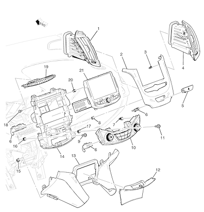 Imagem de Painel de instrumentos, console central e controles do ar-condicionado (1)