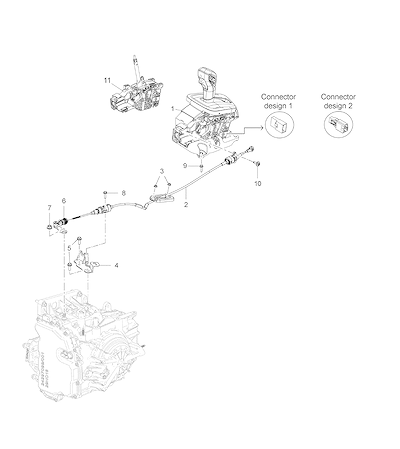 Imagem de Controle e peças para troca de marcha da transmissão automática (2020–2022)