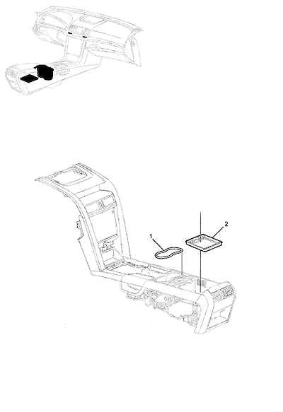 Imagem de Acabamento interno e forros do console e assoalho dianteiro (preto)