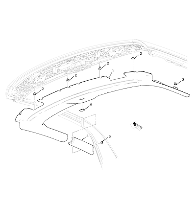 Imagem de Dispositivos e acabamento interno da capota dobrável (2016–2024)