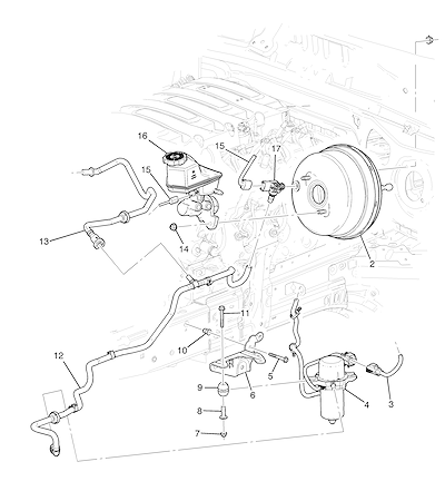 Imagem de Servomotor e cilindro mestre do freio (LT1/6,2-7) com componentes hidráulicos