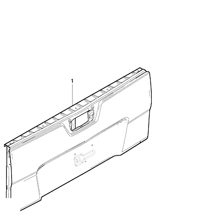 Imagem de Equipamento de comporta traseira (LHD) com painel e moldura