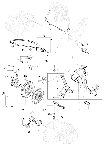 Imagem de Embreagem hidráulica para sedan, hatch e pick-up completa e original