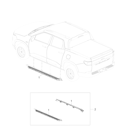 Imagem de Pacote acessórios com degraus auxiliares e kit de estribo