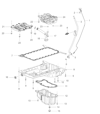Imagem de Cárter do óleo e peças relacionadas (LWN, EXC WD5) para motor e lubrificação