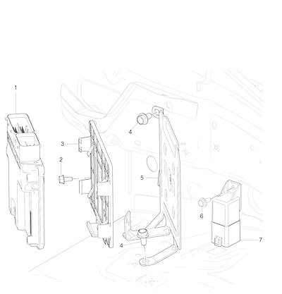 Imagem de Módulo ECM e peças relacionadas para motor 2.8L diesel turbo