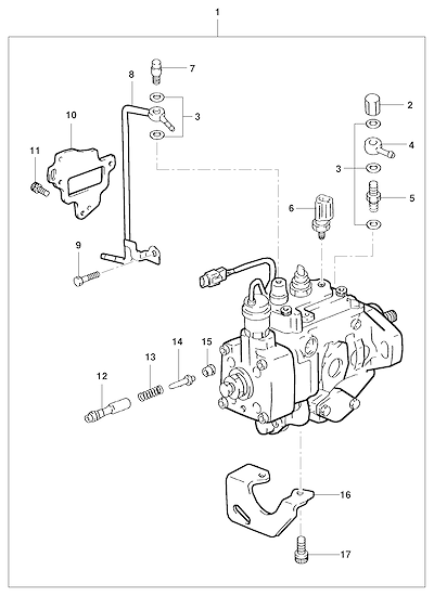 Imagem de Bomba injetora e componentes do motor diesel (2001)