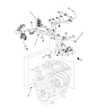 Imagem de Chicote e componentes do motor (LTG/2.0X) (2020–2021)