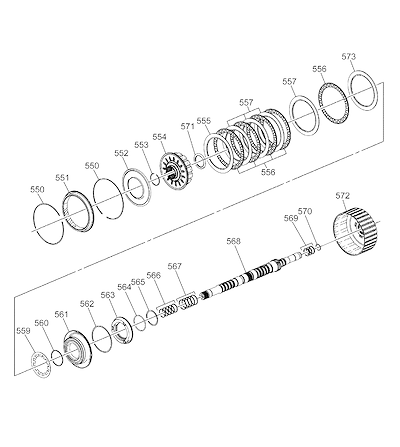 Imagem de Transmissão automática (MF6) (10L80) conjunto e peças da embreagem 1-3-5-6-7-8-9