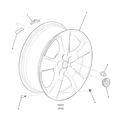 Imagem de Rodas 18" e acessórios para equilíbrio e fixação das rodas