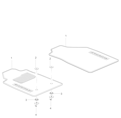 Imagem de Carpete e assoalho auxiliar (LHD, X88) (2012–2024)