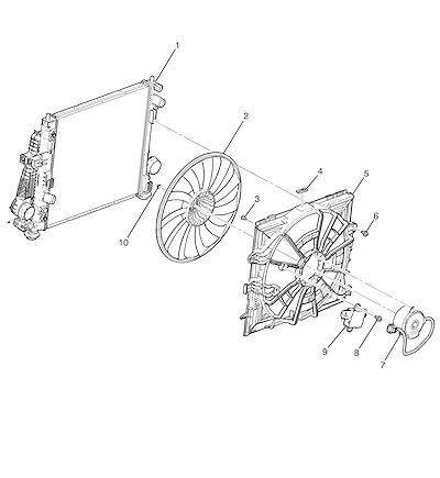 Imagem de Ventoinha e módulo de arrefecimento do motor (LGX/3.6S)