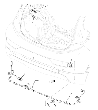 Imagem de Sensor de ré e assistência traseira de estacionamento (2017–2021)