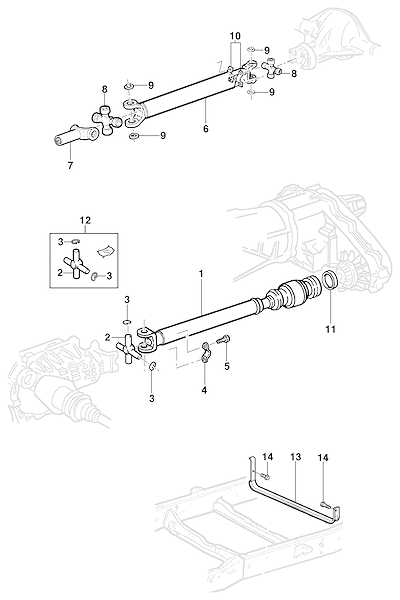 Imagem de Árvore de transmissão e componentes para tração 4x4