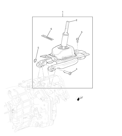 Imagem de Controles e peças para transmissão manual com kit de controle instalado