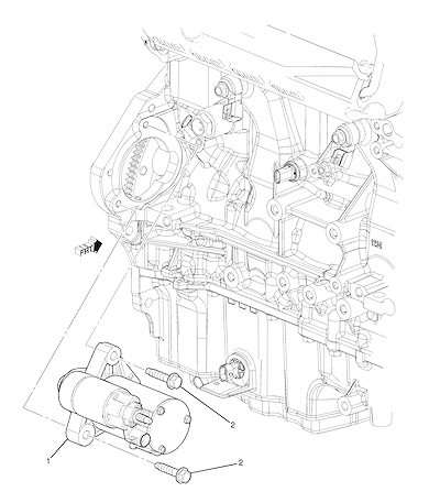 Imagem de Suporte do motor de arranque 2.0x (LTG)
