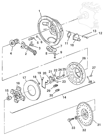 Imagem de Embreagem para modelos 12, 13, 14 e 15 com discos e platôs cerametalicos e orgânicos