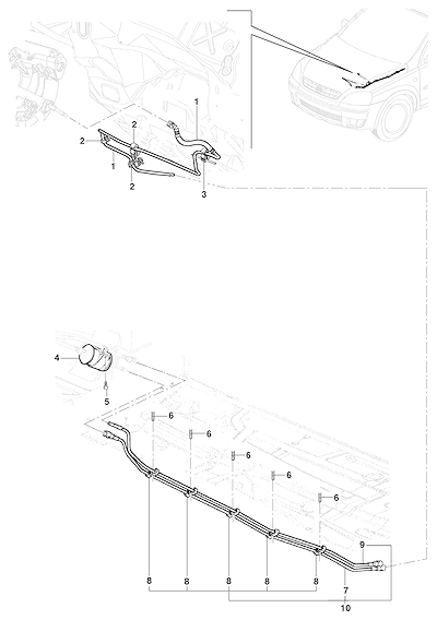 Imagem de Linha de combustível gasolina e álcool para sedan, hatch e pick-up