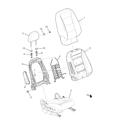 Imagem de Conjunto banco dianteiro e traseiro direito manual AG5 com airbag lateral e ajustes