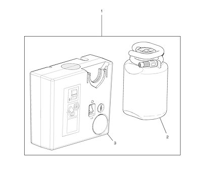 Imagem de Kit inflador e compressor de ar para enchimento de pneu instalado na concessionária