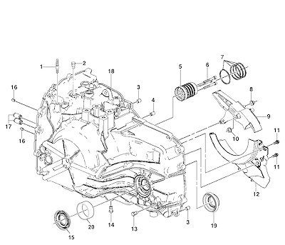 Imagem de Transmissão automática com peças de vedação, suporte, eixo e dreno de fluido