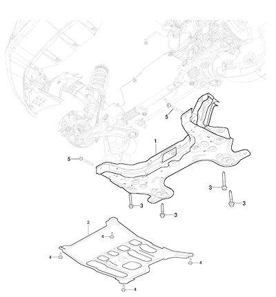 Imagem de Estrutura e montagem do conjunto motor, transmissão e suspensão dianteira