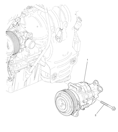 Imagem de Ar-condicionado montagem compressor (LFJ/1.6-0) (2012)