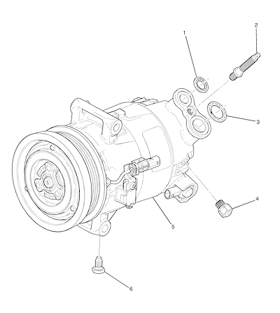 Imagem de Compressor e componentes do ar-condicionado (2.0X) (2018–2019)