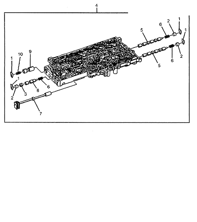 Imagem de Transmissão automática conjunto válvulas reguladoras e solenoides seletoras