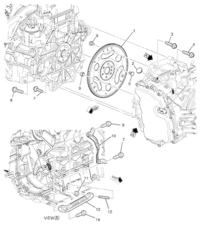Imagem de Fixação do motor e transmissão automática (LEA/2.4K, MH7)