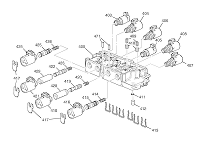 Imagem de Transmissão automática conjunto corpo solenoide válvula controle (2018–2019)