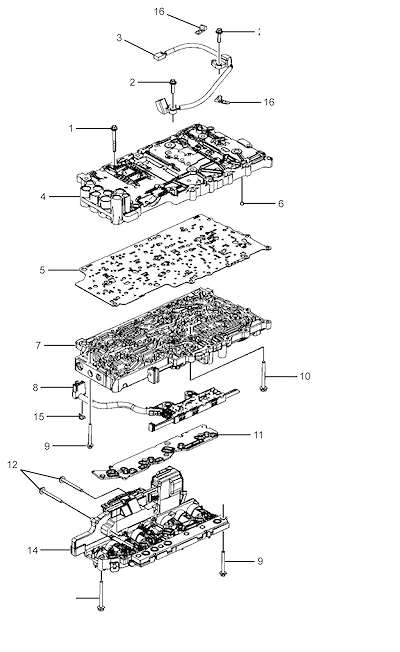 Imagem de Transmissão automática conjunto da válvula reguladora e componentes de controle